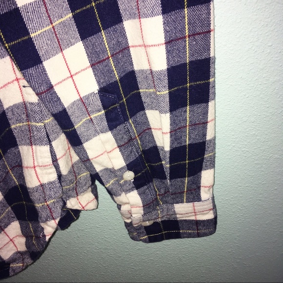 Penfield Boyfriend Fit Plaid Flannel Button Up Top - Picture 7 of 8